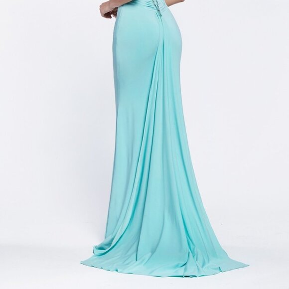 Halter Neck Sheath Shape Evening Dress CDJ727 - Picture 3 of 5